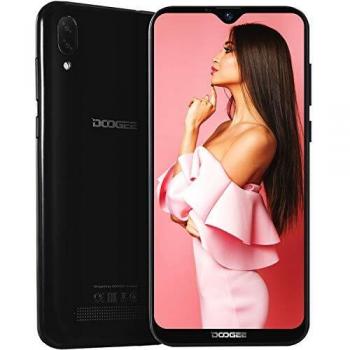 DOOGEE X90 Smartphone Libre 3G, Android 8.1 Oreo Telefono Movil Libres Dual Sim Octa Core 1GB RAM+16GB ROM, Pulgadas Waterdrop de 6.1, Cámara 5MP+8MP+5MP, 3400mAh, GPS Face ID - Negro