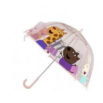 Paraguas Peppa Pig Transparente Burbuja 48 cm