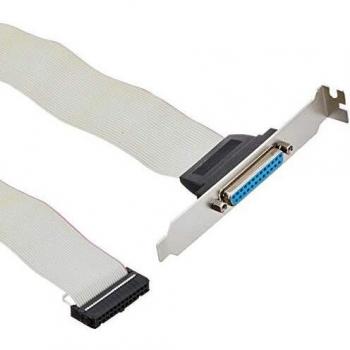 StarTech.com 16in DB25 Parallel Female to IDC 25 Pin Header Slot Plate