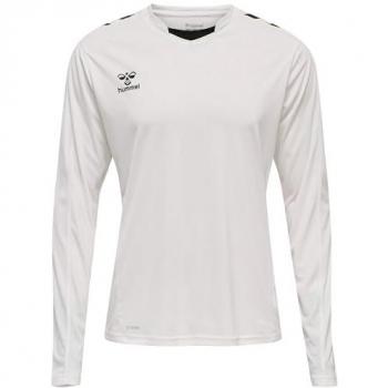 Camiseta de Manga Larga Hummel Core XK Poly, Color Blanco, Talla Medium, para Hombres