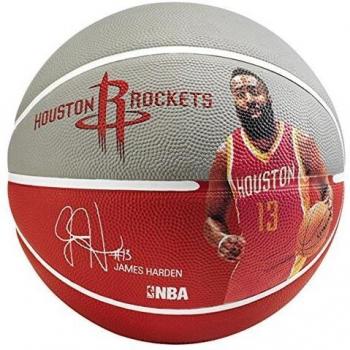 Spalding Nba Player James Harden Sz.7 83-347Z - Balón de baloncesto, color gris / rojo, talla 7
