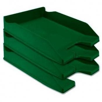 Bandeja sobremesa plastico q-connect verde opaco