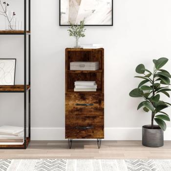Aparador de madera contrachapada 34,5x34x90 cm - Mueble de Almacenaje de Salón, Armarios con Puertas, Cajón de Madera, Buffet para salón Moderno, Armario Aux