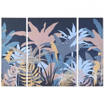 Juego de 3 cuadros DKD Home Decor Colonial (140 x 3,8 x 100 cm)