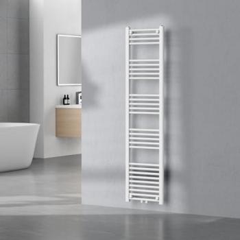 Radiador Toallero Mural Voss 556 W con 28 Tubos de Acero 160x40 cm - Blanco
