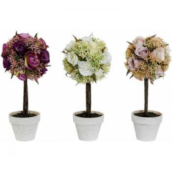 Planta Decorativa DKD Home Decor Plástico (3 Piezas)