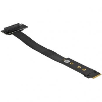Adaptador M.2 Key M a U.2 SFF-8639 NVMe con cable de 20 cm, acodado