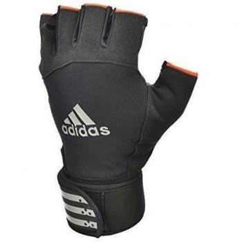 adidas ADGB-12343SW - Guantes de pesas, color blanco, talla L