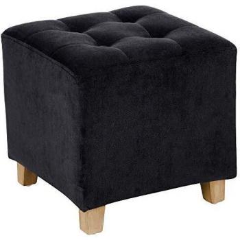Taburete de Terciopelo Gris Atmosphera - Cómodo, Asiento Elevador, Elegante y Versátil