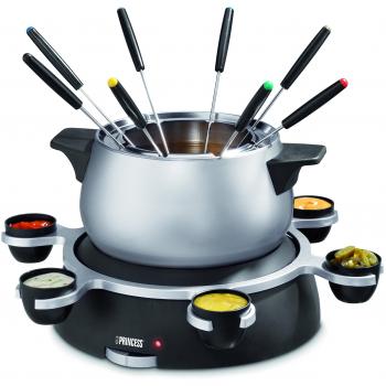 Princess 172667 - Fondue, 1,5 l, 1500 W, 8 tenedores, color negro