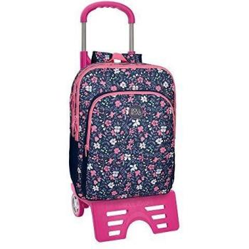 Roll Road Spring Mochila Escolar Doble Compartimento con Carro Multicolor 33x42x17 cms Poliéster 0.24L