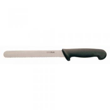 Cuchillo de Pan Profesional Negro 200 mm Hygiplas