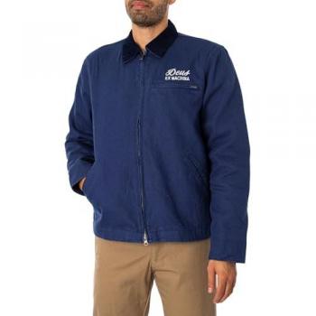 Deus Ex Machina Men's Mechanic Blue Workwear Jacket - Size M
