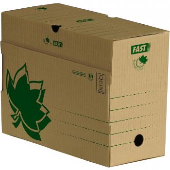 CAJA DE ARCHIVO DEFINITIVO FAST-PAPERFLOW ECOLINE CARTON MARON 24X35X15 CMS