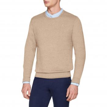 Scalpers Round Neck, Jersey para Hombre, Beige Vigoré, Small