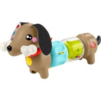 Fisher-Price Perrito de actividades con sonidos y giros - Juguete interactivo para bebés, incluye sonidos divertidos, giros y texturas variadas que estimulan el desarrollo sensorial y motor