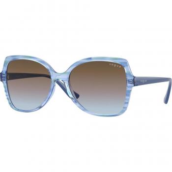 Gafas de Sol Vogue VO5488S 306048 con Lentes Gradientes en Verde/Azul y Rosa, Armazón Marrón - Calibre 56