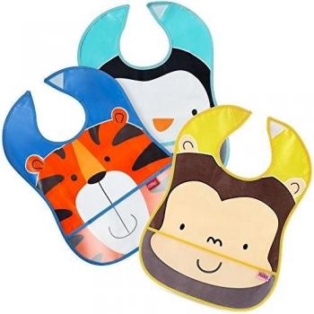 Nuby UK Catch All Bibs, Assorted Designs, Pack of 2