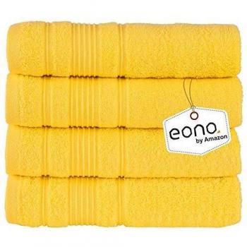 Eono by Amazon, Juego de 4 Piezas de Toallas de baño