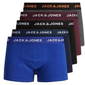 Jack & Jones Men's Boxer Shorts 5-Pack Black/Detail Navy Blazer/Port Royal/Dgm/Surf The Web 2XL