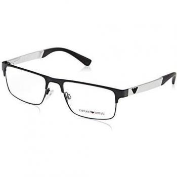 Emporio Armani 0EA1075 Monturas de Gafas, Matte Black, 53 para Hombre