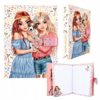 Diario con código secreto Top Model de diseño floral y teclado con sonidos