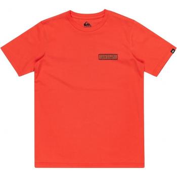 Camiseta de niños Quiksilver Marooned, manga corta, color rojo y azul, talla 16