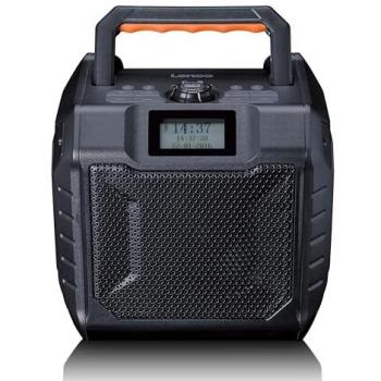 Radio portátil DAB+/FM Lenco ODR-160GY con Bluetooth, impermeable IPX5, 20 horas de autonomía y 35W