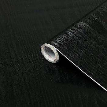 Vinilo adhesivo decorativo D-C-Fix imitación madera negra 45 cm x 2 m
