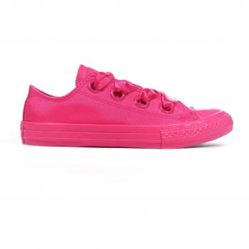 Converse CTAS Big Eyelets, Zapatillas de Deporte Unisex niño, Pink Pop 673, 31.5 EU