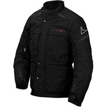 Nerve Touring Chaqueta de Moto Bout, Negro, XL