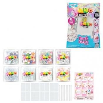 Nano Crafts Fiesta, Pack Especial con Kit de Cintas de Doble Cara Multicolor para Hacer Manualidades, para Hacer Burbujas y Formas con Brillos, para Niñas, Niños y Adultos, Bizak (