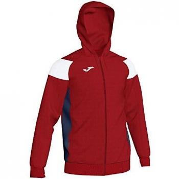 Joma Poly Crew III 101271 - Sudadera con Capucha, Color Rojo, Blanco y Azul Marino, 101271_602_S, Rosso-Bianco-Navy, S