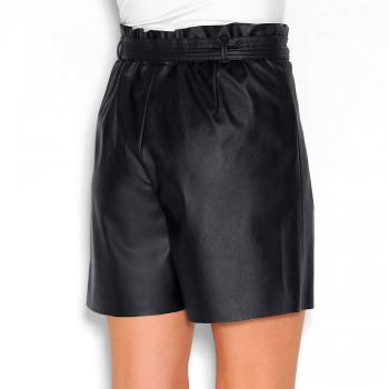 VENCA Short Cinturilla elástica con presillas by Vencastyle,Negro,38