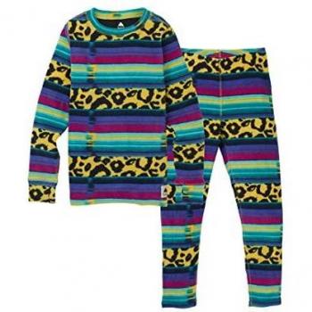 Burton Fleece - Conjunto de Ropa Interior térmica para niño Leopardy Cat X-Large