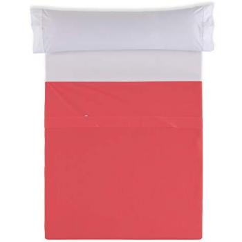 Sábana Encimera Rojo 200 x 270 cm - 50% Algodón / 50% Poliéster - 144 Hilos