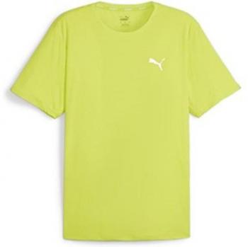 Camiseta Puma Run Favorite Velocity Tee en color verde lima para hombre