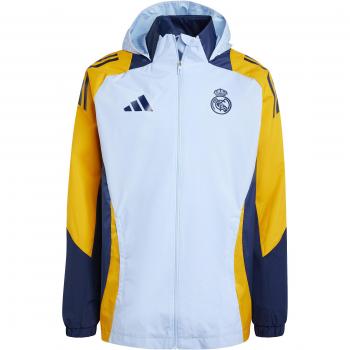 Chaqueta de chándal segunda equipación Real Madrid 2024/25, Adidas, color azul, talla XS, para entrenamiento y fútbol