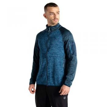 Dare2b Men's Torrek Full Zip Hiking Fleece Jacket - Moonlight Dark/Blue Steel