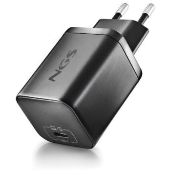 Cargador NGS BUD65W-L GaN 65W USB-C con Cable de 1,5m y 5 Adaptadores para Portátiles Lenovo - Carga Rápida y Compacto