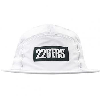 Gorra Deportiva 226ERS Running Cap Blanca y Negra para Actividades de Alto Rendimiento