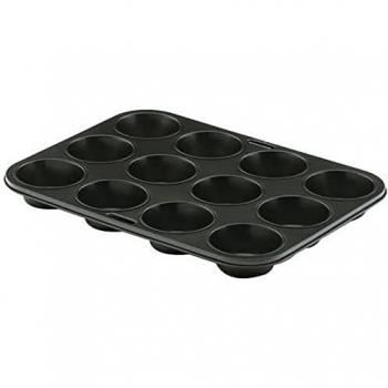 Lacor - 68010 - Molde 12 Cavidades Antiadherente- Negro