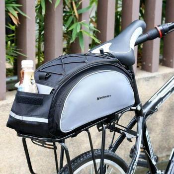 Bolsa de Bicicleta Wozinsky 13L Impermeable con Correa para Hombro y Reflectante
