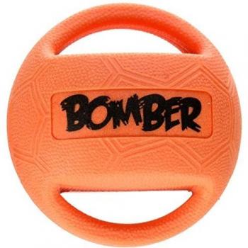 Bola Mini Bomber Zeus 11,4 cm - Naranja y Negro - Durafoam para Perros