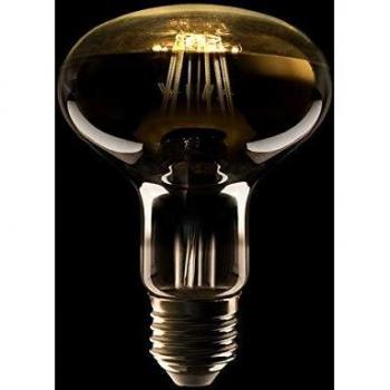 Greenice | Bombilla Filamento R80 LED E27 6W 500Lm 40.000H | Blanco Cálido