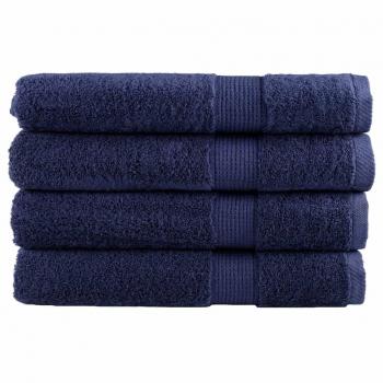 Toallas Premium SOLUND 4 piezas azul marino 100x200cm 600gsm