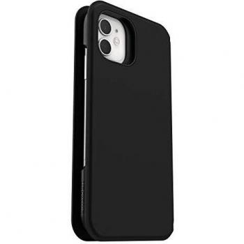 OtterBox Strada Via - Funda de protección con Tapa Folio para Apple iPhone 11, Negra