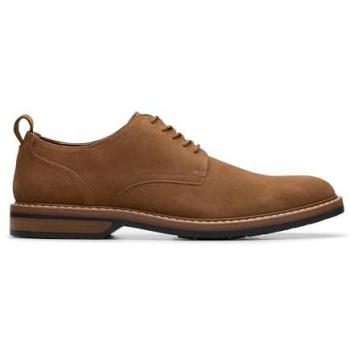 Clarks Aldwin Lace Brown Suede Men's Oxford Shoes 42