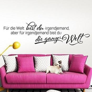 Grandora W5147 Pegatina pared Cita Para die Welt bist tú cualquier persona  - verde hierba,