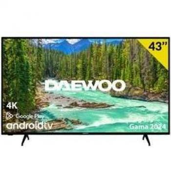 Televisor Smart TV Daewoo D43DM54UANS 43 4K UHD DLED Android 11 F negro